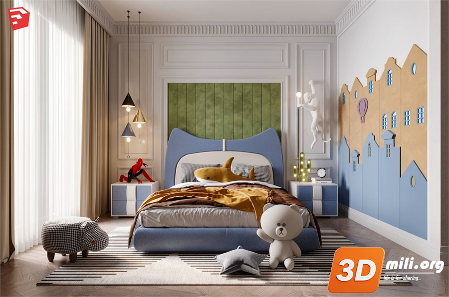 Children Room Scenes Skp FIles 